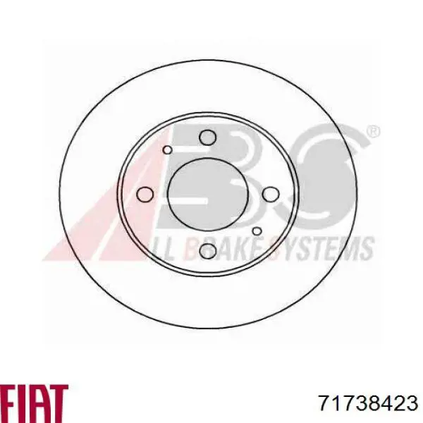 Передние тормозные диски 71738423 Fiat/Alfa/Lancia