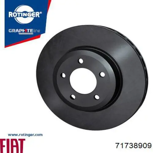 71738909 Fiat/Alfa/Lancia Диск тормозной передний