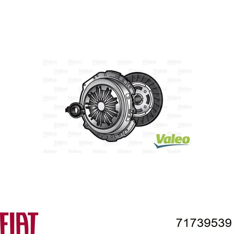 Купить 71739539 Fiat/Alfa/Lancia Комплект сцепления (диск, корзина, подшипник)