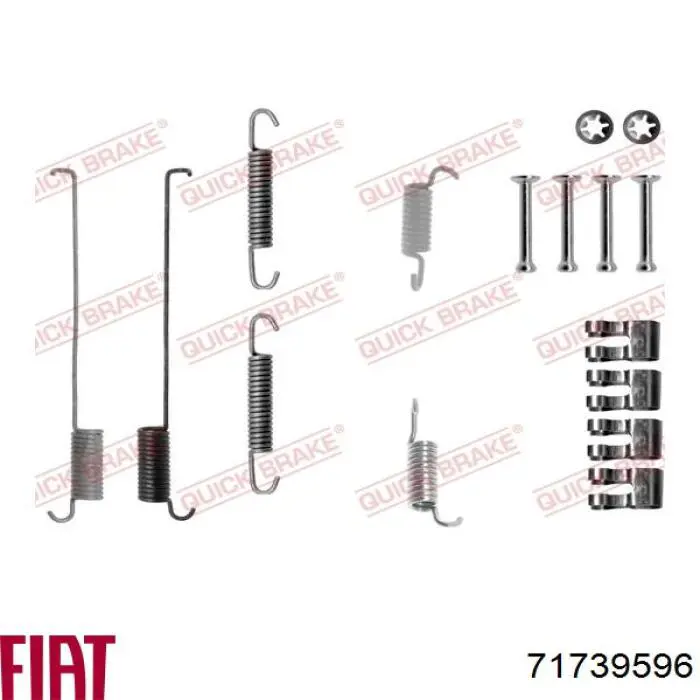 Тормоза рабочие задние ножные и тормозные барабаны Fiat/Alfa/Lancia 71739596 цена, от 26.99 USD