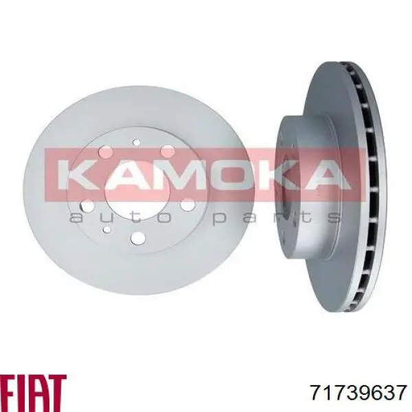 71739637 Fiat/Alfa/Lancia Диск тормозной передний