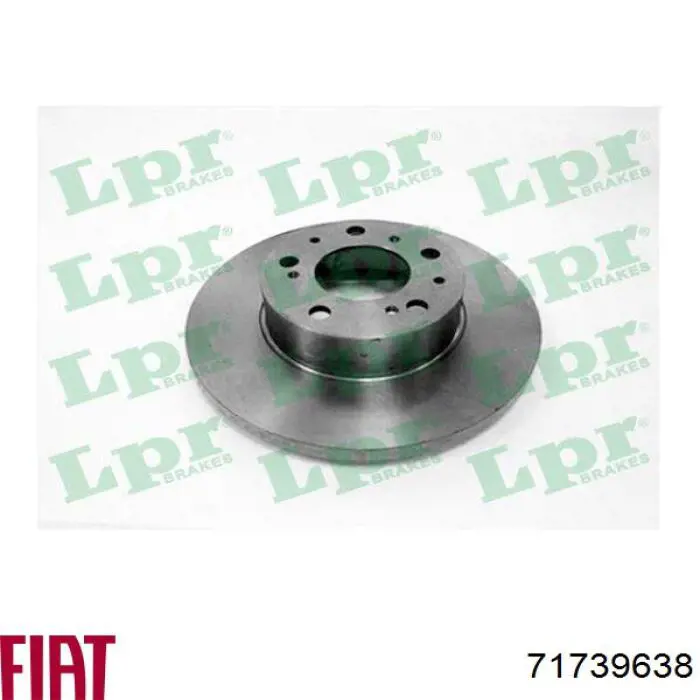 71739638 Fiat/Alfa/Lancia Диск тормозной передний