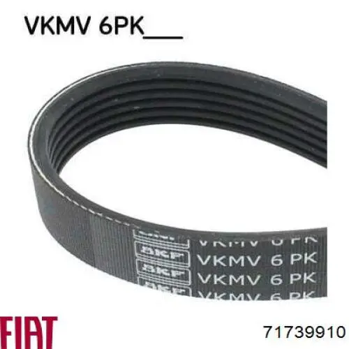Клиновый ремень Fiat/Alfa/Lancia 71739910 цена, от 12.57 USD
