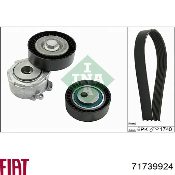 Клиновый ремень Fiat/Alfa/Lancia 71739924 цена, от 15.20 USD
