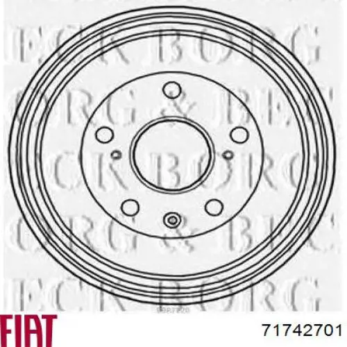 71742701 Fiat/Alfa/Lancia барабан тормозной задний