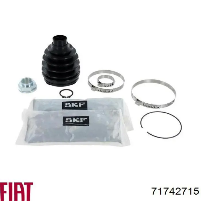 71742715 Fiat/Alfa/Lancia botas de proteção de juntas homocinéticas do semieixo dianteiro, kit