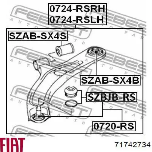  71742734 Fiat/Alfa/Lancia