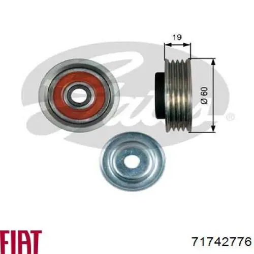 Натяжной ролик Fiat/Alfa/Lancia 71742776 цена, от 27.13 USD