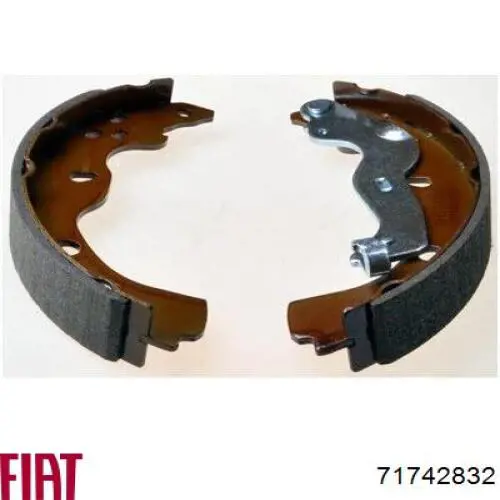Задние барабанные колодки 71742832 Fiat/Alfa/Lancia