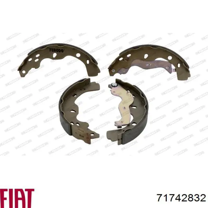 Тормоза рабочие задние ножные и тормозные барабаны Fiat/Alfa/Lancia 71742832 цена, от 25.88 USD