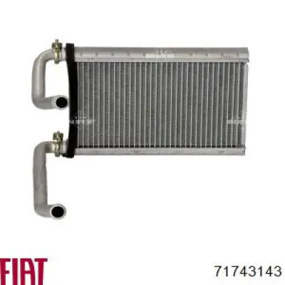 71743143 Fiat/Alfa/Lancia Радиатор отопителя салона