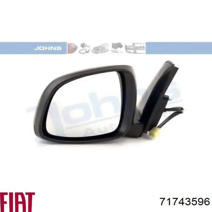 Зеркало заднего вида, левое Fiat/Alfa/Lancia 71743596 цена, от 51.43 USD