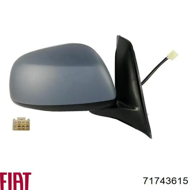 Зеркальный элемент водительского зеркала Fiat/Alfa/Lancia 71743615 цена, от 13.57 USD
