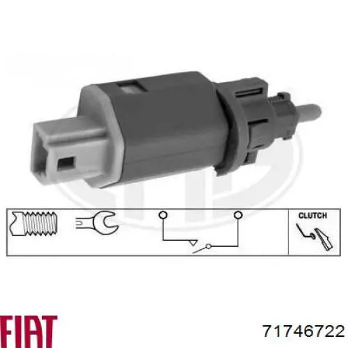 Датчик включения сцепления Fiat/Alfa/Lancia 71746722 цена, от 10.30 USD