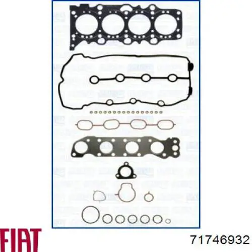 Верхний комплект прокладок двигателя 71746932 Fiat/Alfa/Lancia