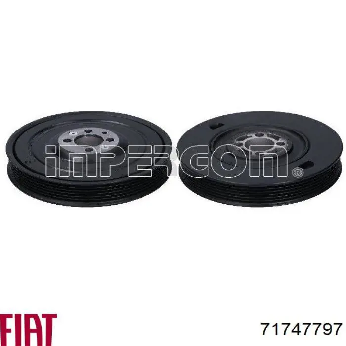 Купить 71747797 Fiat/Alfa/Lancia Шкив-демпфер коленвала