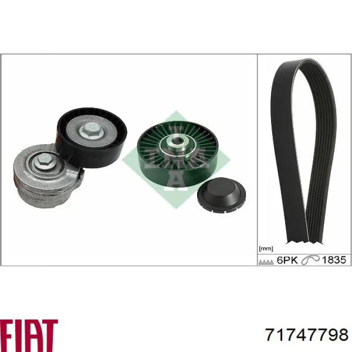 Compre 71747798 Fiat/Alfa/Lancia Reguladora de tensão da correia de transmissão