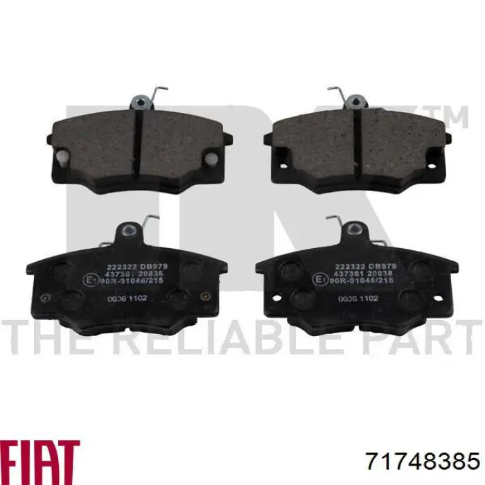 Колодки Fiat/Alfa/Lancia 71748385 цена, от 16.20 USD