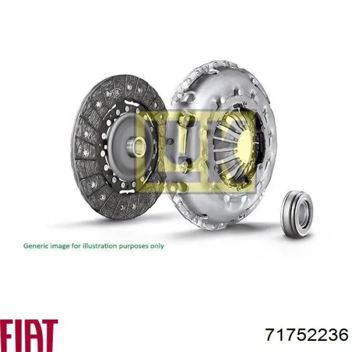 Комплект сцепления (3 части) Fiat/Alfa/Lancia 71752236 цена, от 63.30 USD