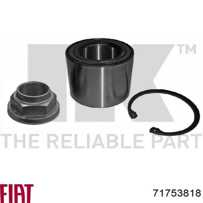 Подшипники задней ступицы Fiat/Alfa/Lancia 71753818 цена, от 24.82 USD