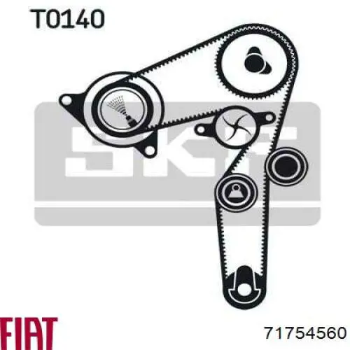 Купить 71754560 Fiat/Alfa/Lancia Комплект ГРМ