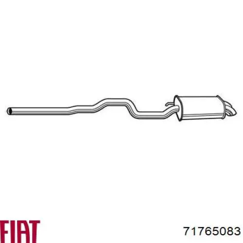 Выхлоп задний Fiat/Alfa/Lancia 71765083 цена, от 66.39 USD