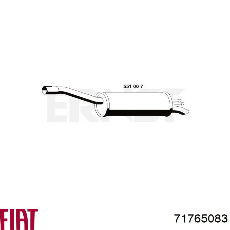 Купить 71765083 Fiat/Alfa/Lancia Глушитель задний