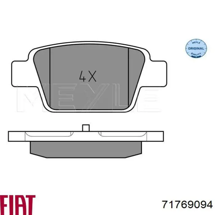 Колодки дисковые  Fiat/Alfa/Lancia 71769094 цена, от 21.18 USD