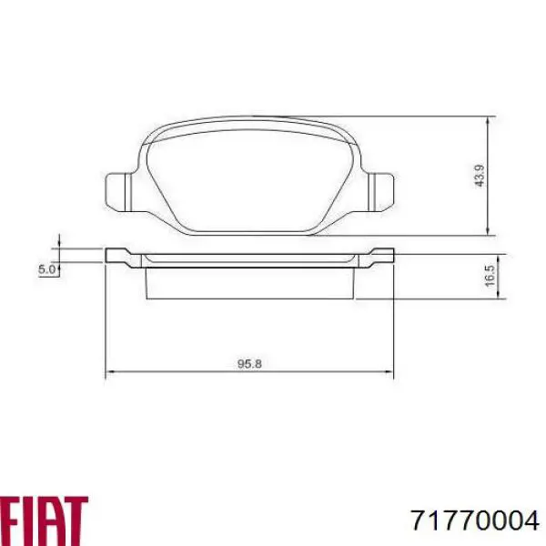 Колодки дисковые  Fiat/Alfa/Lancia 71770004 цена, от 25.48 USD