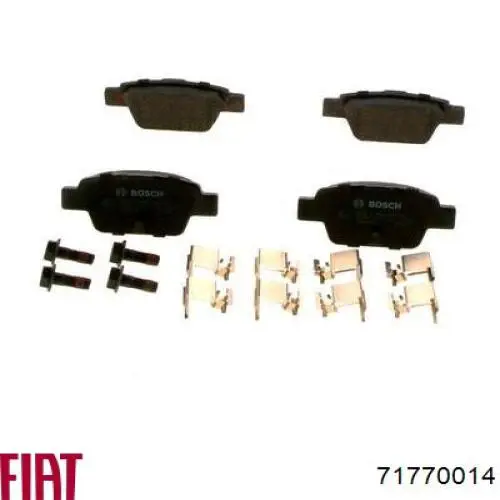 Купить 71770014 Fiat/Alfa/Lancia Колодки тормозные задние, дисковые
