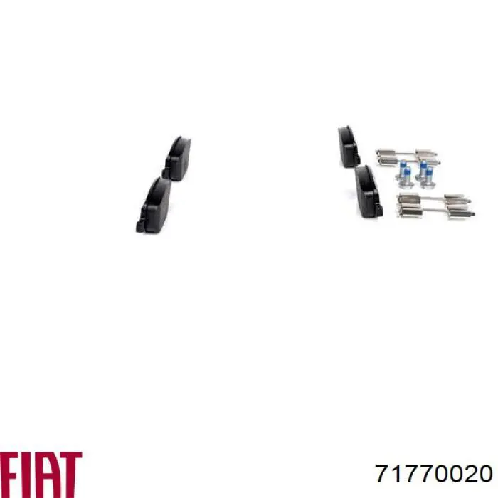 Задние тормозные колодки 71770020 Fiat/Alfa/Lancia