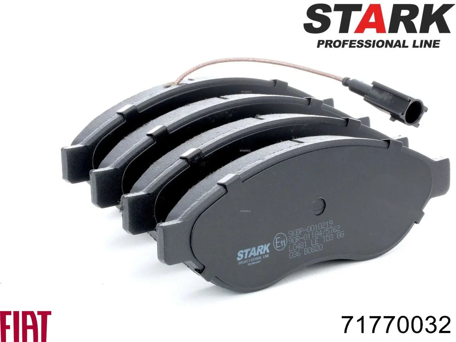 Передние тормозные колодки 71770032 Fiat/Alfa/Lancia