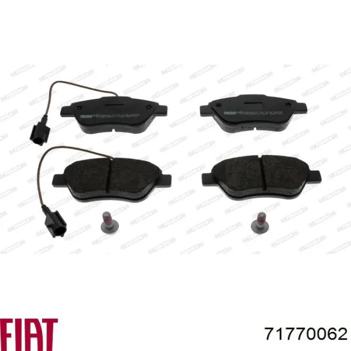 Передние тормозные колодки 71770062 Fiat/Alfa/Lancia