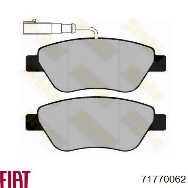 Pastillas de freno delanteras 71770062 Fiat/Alfa/Lancia