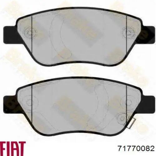 Передние тормозные колодки 71770082 Fiat/Alfa/Lancia