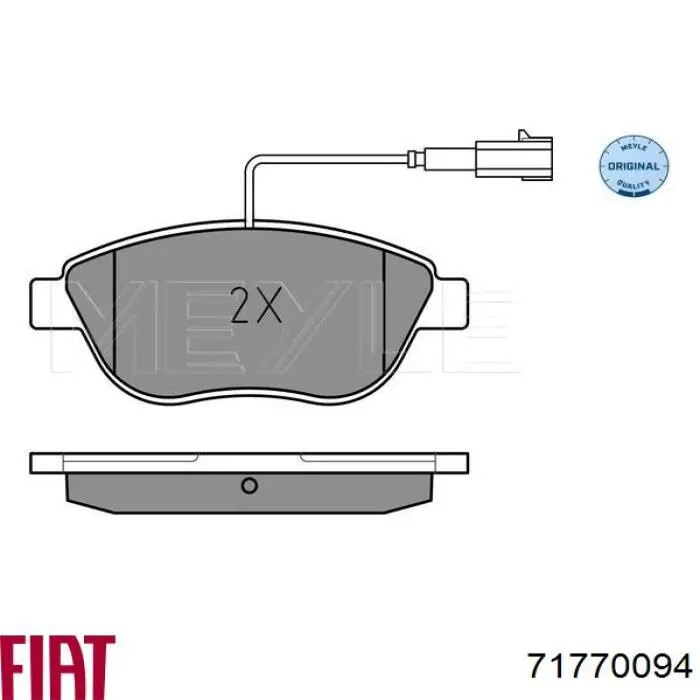 Колодки Fiat/Alfa/Lancia 71770094 цена, от 16.84 USD