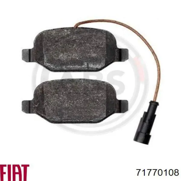 71770108 Fiat/Alfa/Lancia Колодки тормозные дисковые комплект