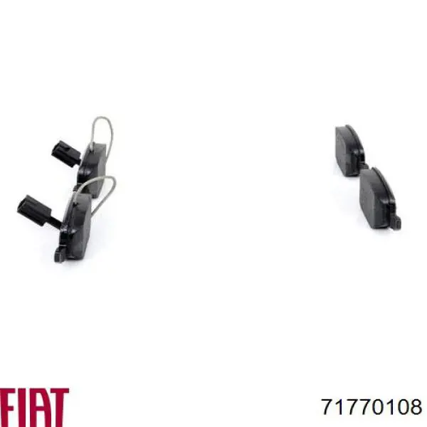 Задние тормозные колодки 71770108 Fiat/Alfa/Lancia