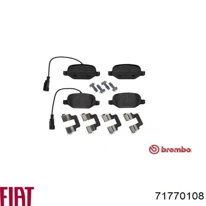 Колодки дисковые  Fiat/Alfa/Lancia 71770108 цена, от 22.43 USD