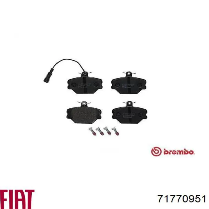 Колодки Fiat/Alfa/Lancia 71770951 цена, от 14.94 USD
