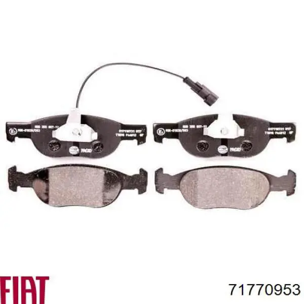 Тормозные колодки Fiat/Alfa/Lancia 71770953