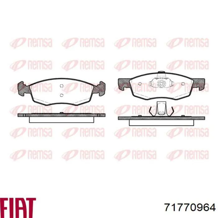 Купить 71770964 Fiat/Alfa/Lancia Колодки тормозные