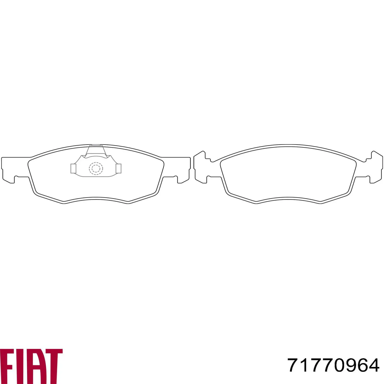 Передние тормозные колодки 71770964 Fiat/Alfa/Lancia