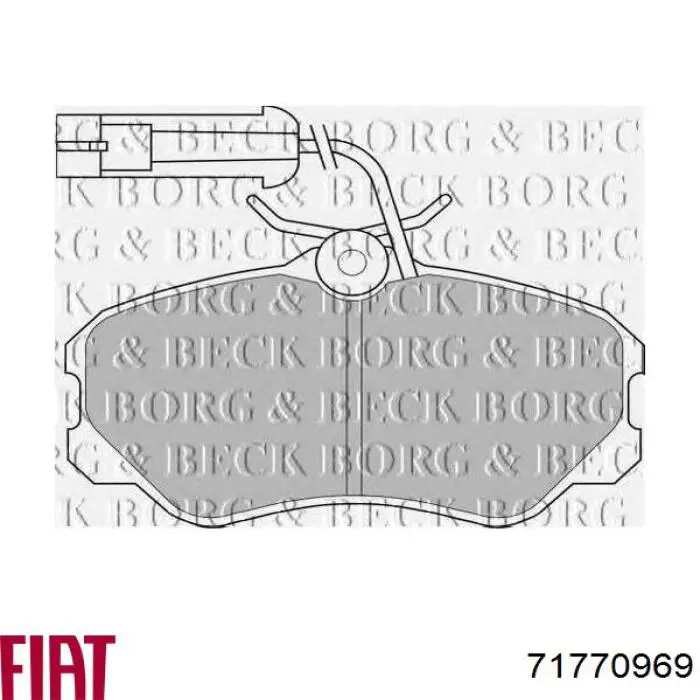 Колодки Fiat/Alfa/Lancia 71770969 цена, от 23.08 USD