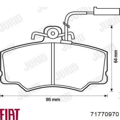 Колодки Fiat/Alfa/Lancia 71770970 цена, от 28.80 USD