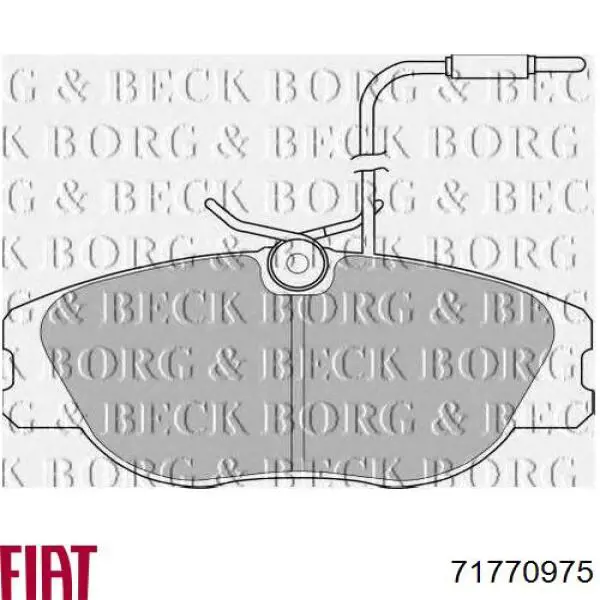 Купить 71770975 Fiat/Alfa/Lancia Колодки тормозные