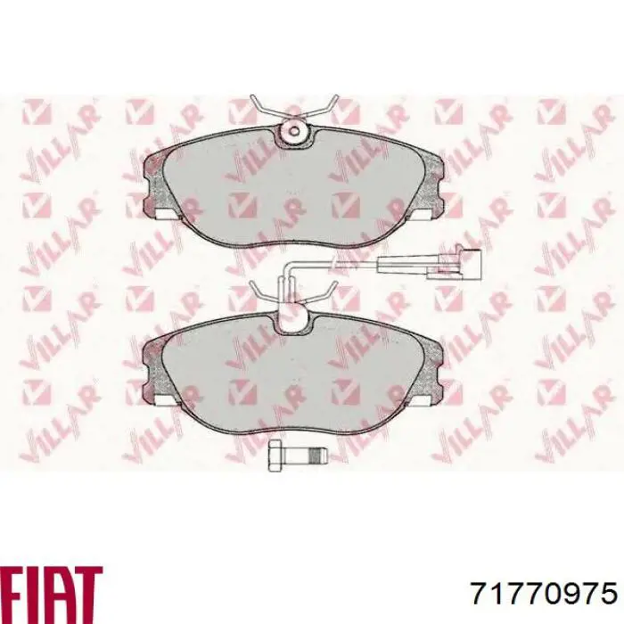Колодки Fiat/Alfa/Lancia 71770975 цена, от 23.82 USD