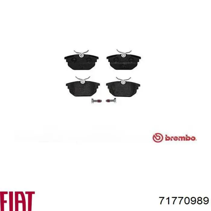 Купить 71770989 Fiat/Alfa/Lancia Колодки тормозные задние, дисковые