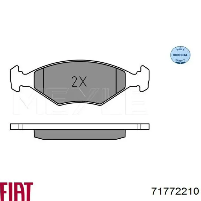71772210 Fiat/Alfa/Lancia Колодки передние