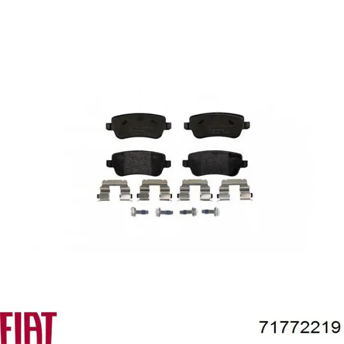 Купить 71772219 Fiat/Alfa/Lancia Колодки тормозные задние, дисковые